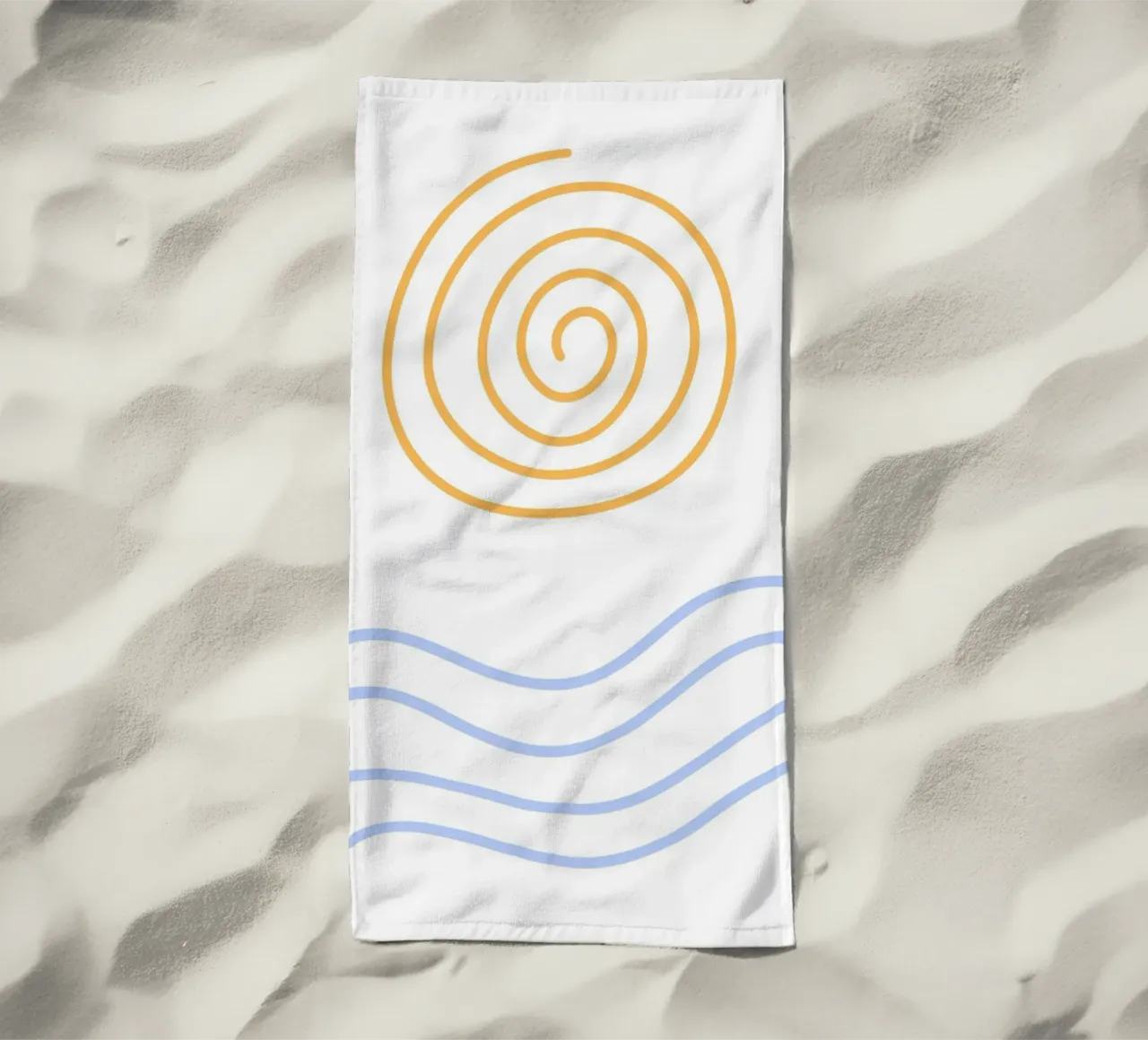 nature line art telo mare da Creaton