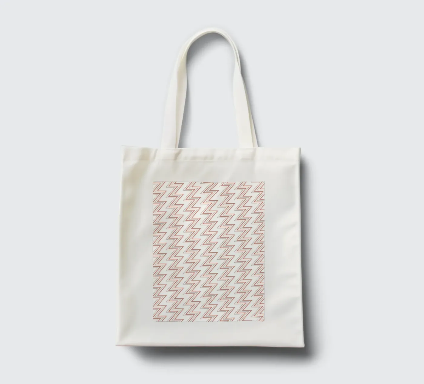 Zigzag Pattern #1 jute draagtas van kathrinmay