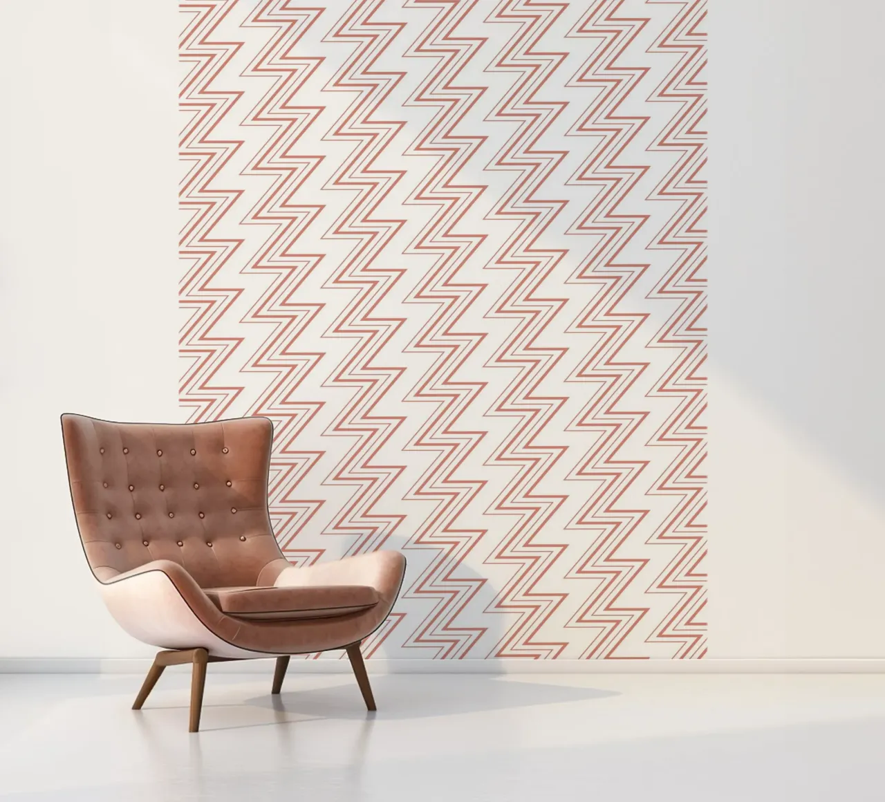 Zigzag Pattern #1 papel para pared de kathrinmay
