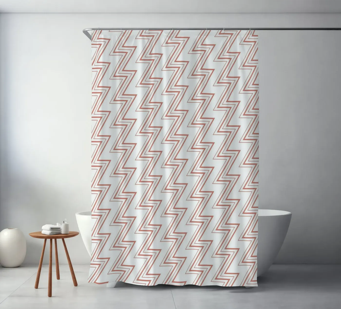 Zigzag Pattern #1 Duschvorhang von kathrinmay
