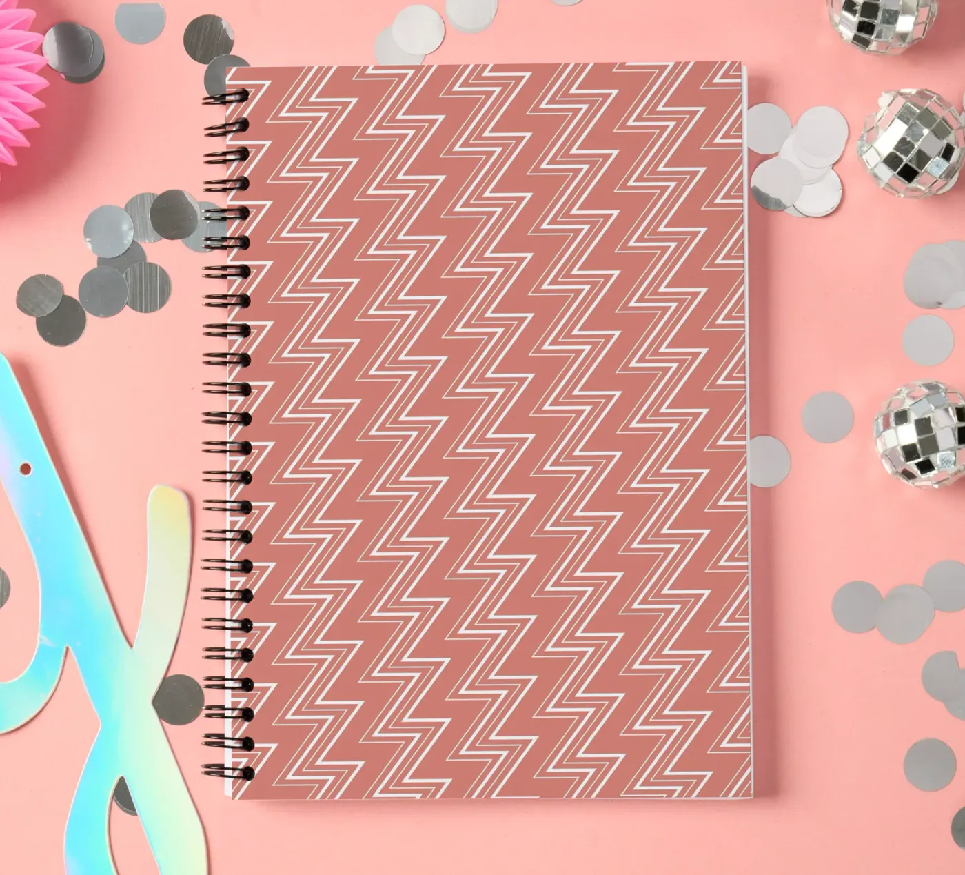 Zigzag Pattern #2 spiral notebook by kathrinmay
