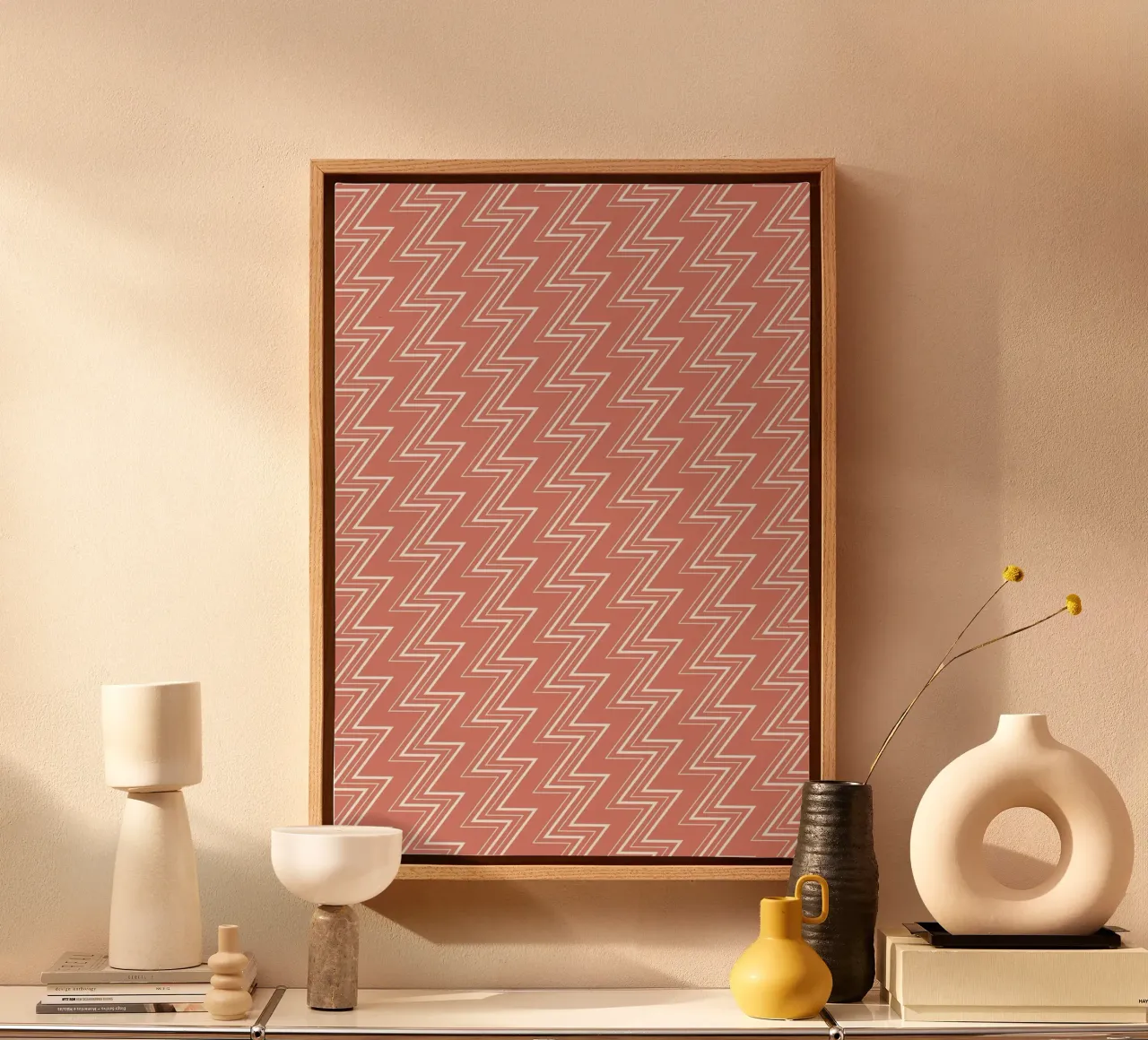 Zigzag Pattern #2 canvas van kathrinmay