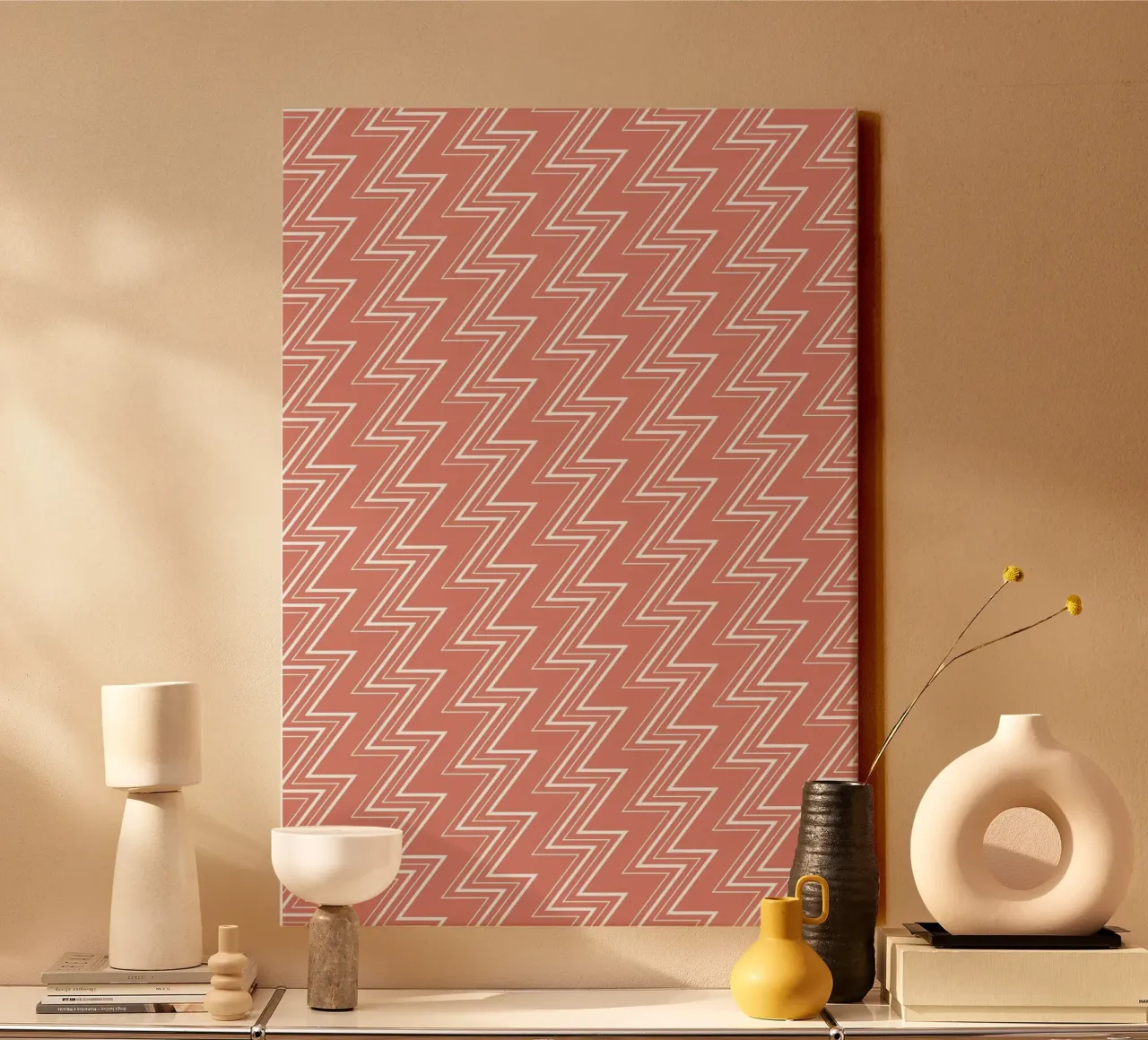 Zigzag Pattern #2 canvas van kathrinmay