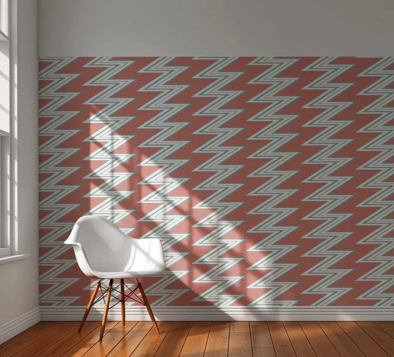 Zigzag Pattern #3 papel para pared de kathrinmay