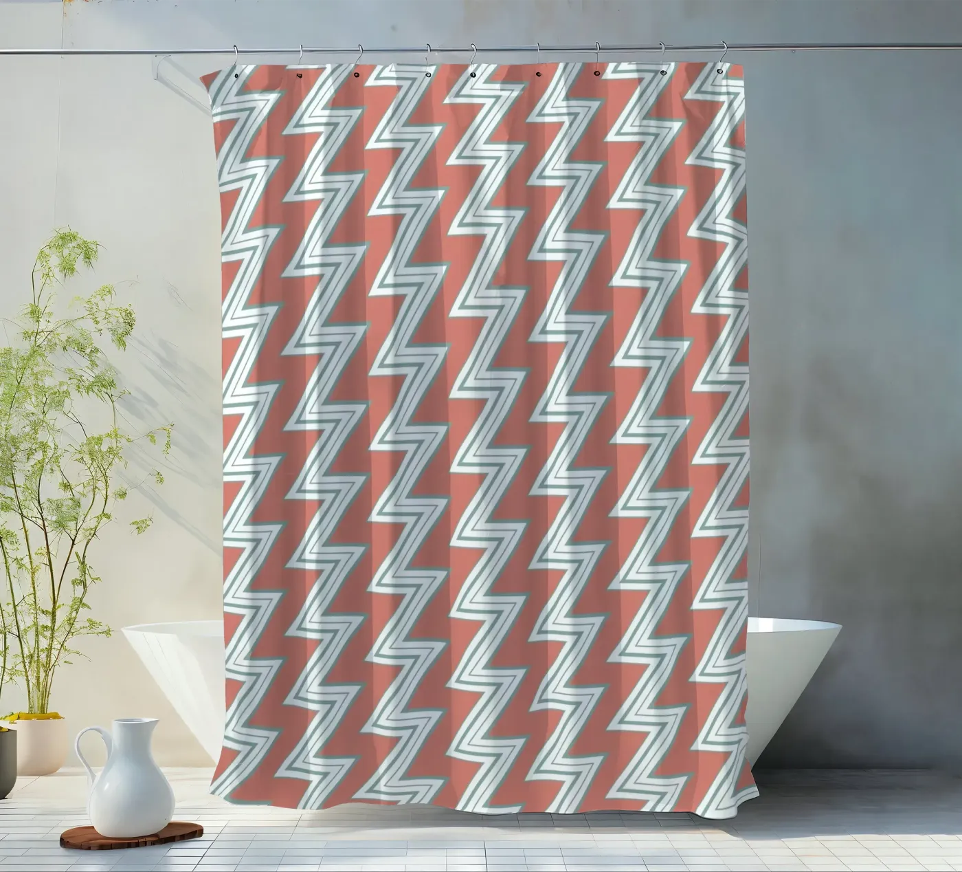 Zigzag Pattern #3 Duschvorhang von kathrinmay