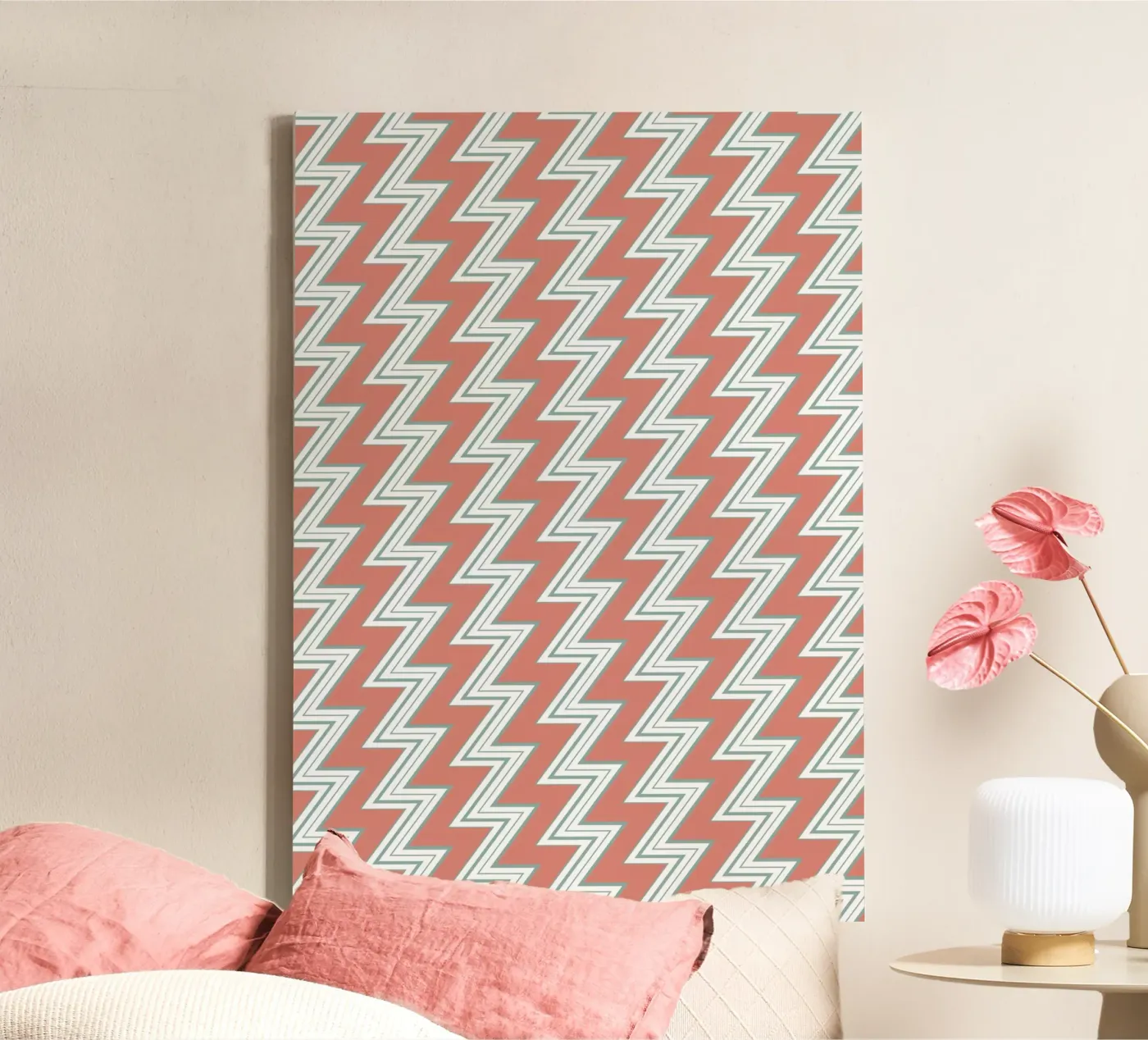 Zigzag Pattern #3 canvas van kathrinmay