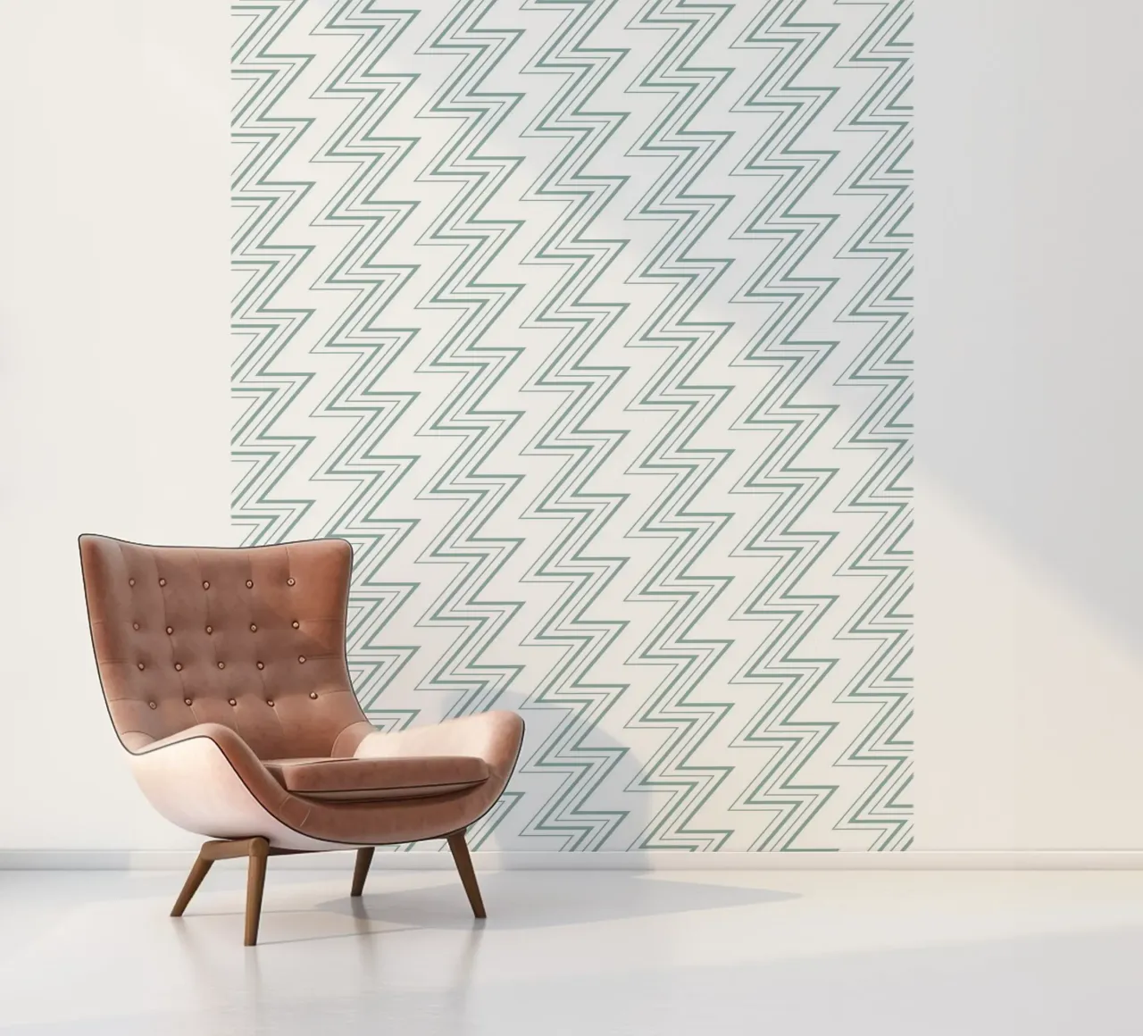 Zigzag Pattern #4 papel para pared de kathrinmay