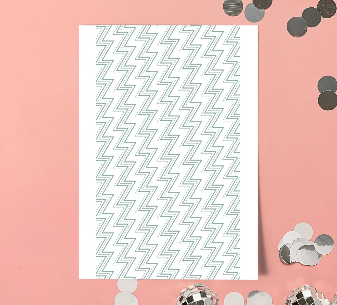 Zigzag Pattern #4 Stickerbogen von kathrinmay