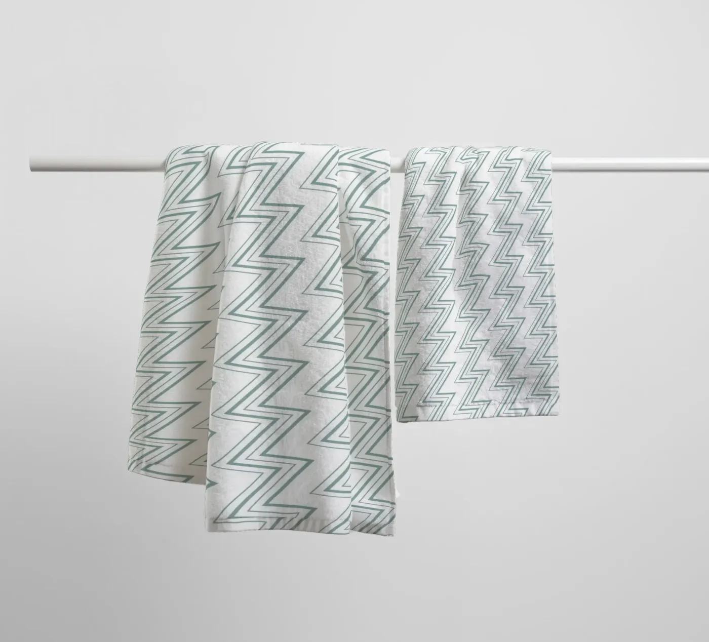 Zigzag Pattern #4 badhanddoek van kathrinmay