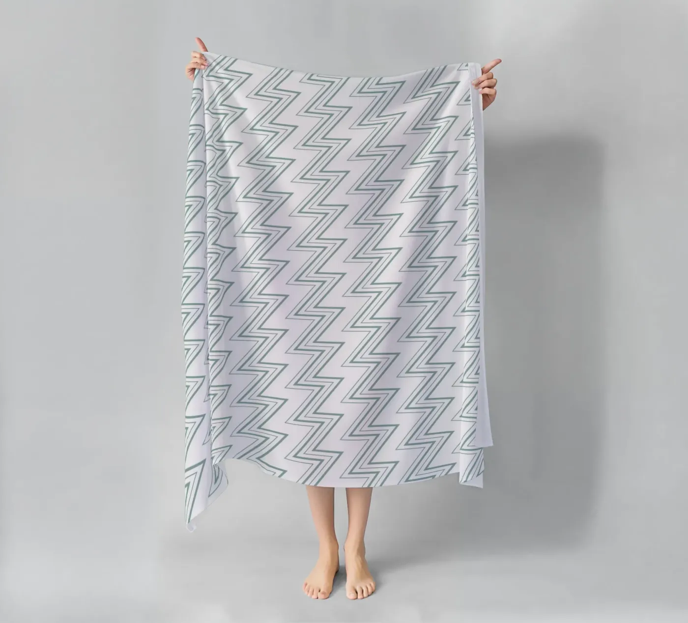 Zigzag Pattern #4 Strandtuch von kathrinmay