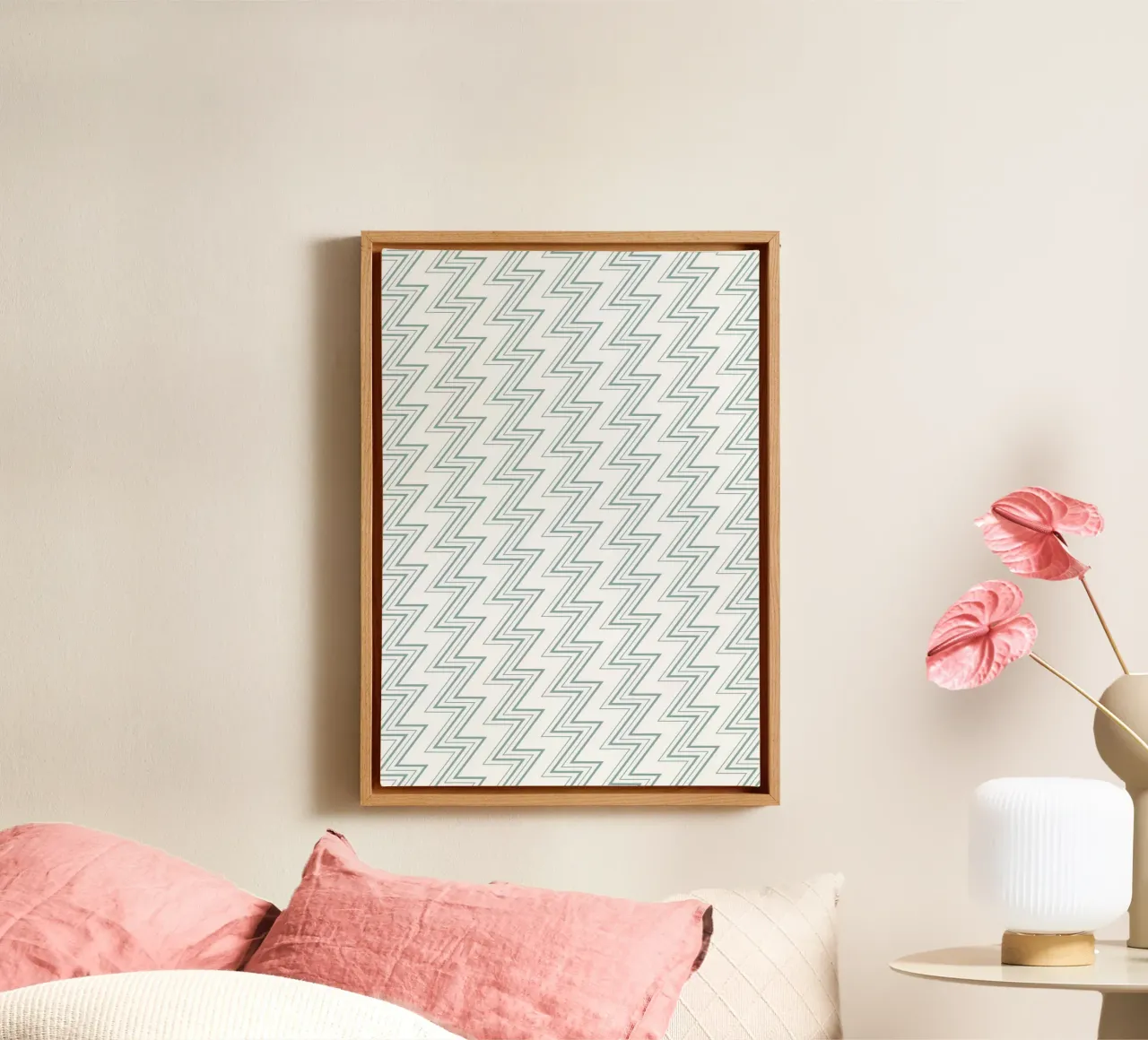 Zigzag Pattern #4 canvas van kathrinmay