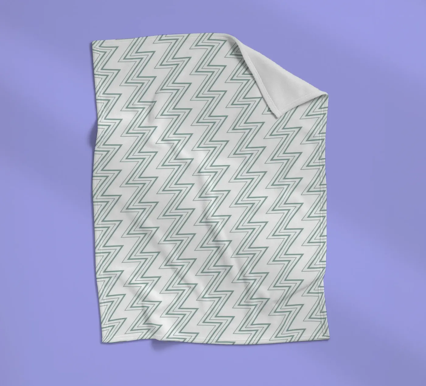 Zigzag Pattern #4 fleecedeken van kathrinmay