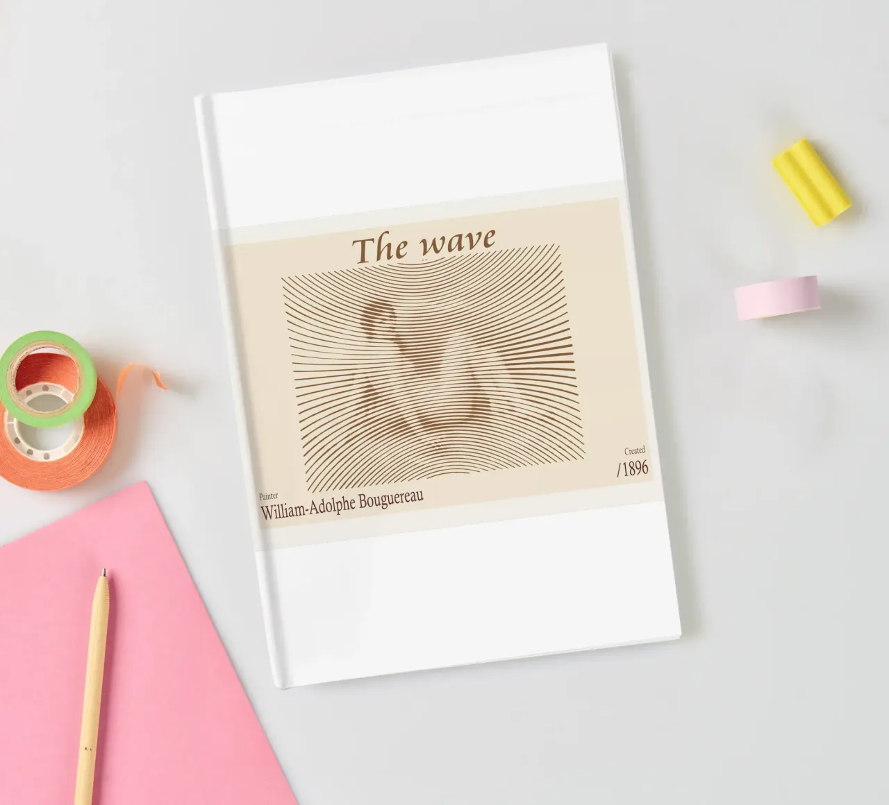 The wave 1896 – William-Adolphe Bouguereau notebook by Doa Project