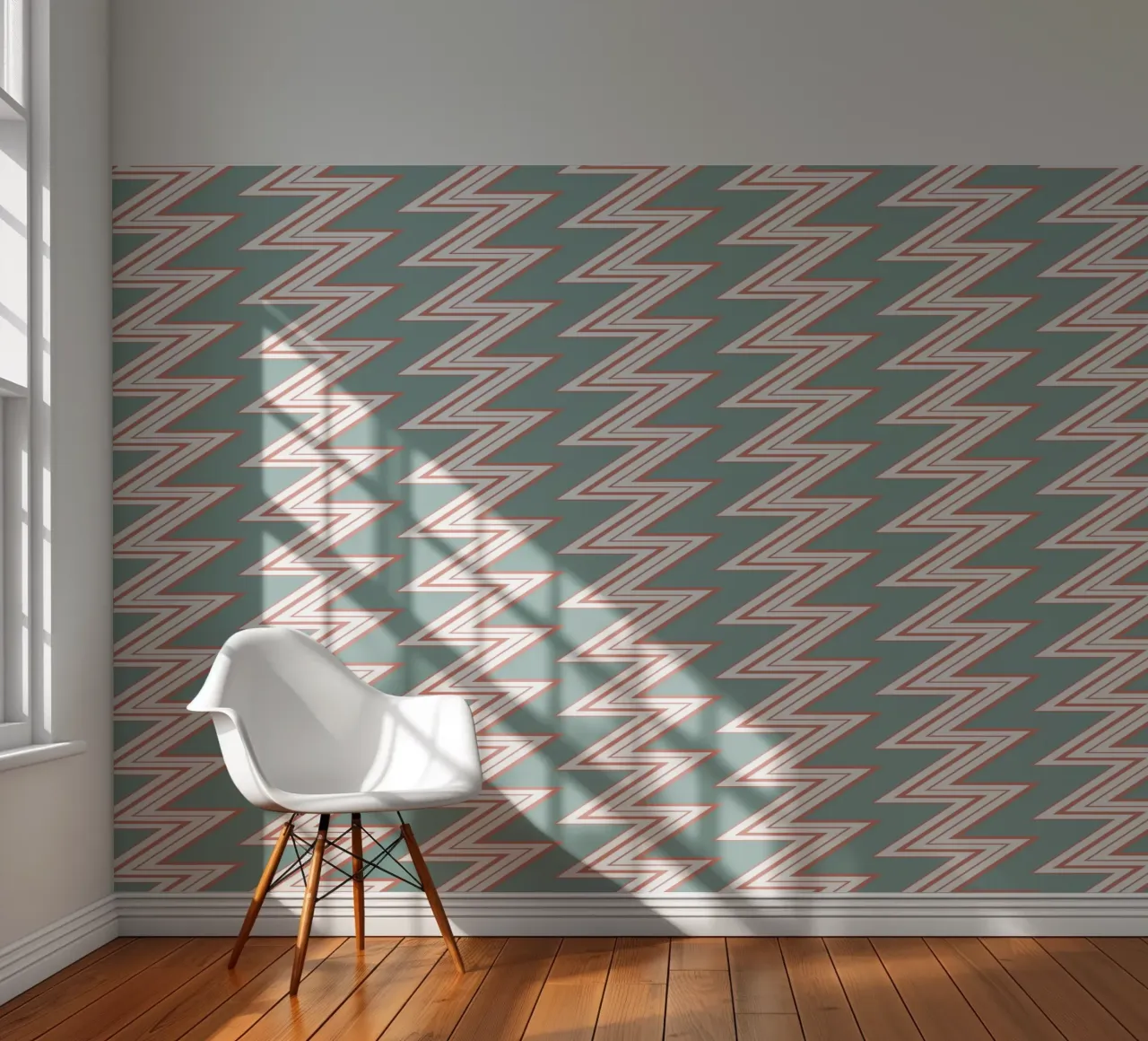 Zigzag Pattern #6 papel para pared de kathrinmay