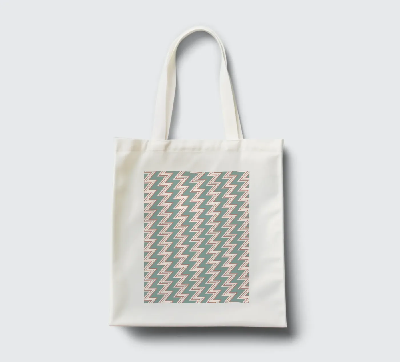 Zigzag Pattern #6 Jutebeutel von kathrinmay