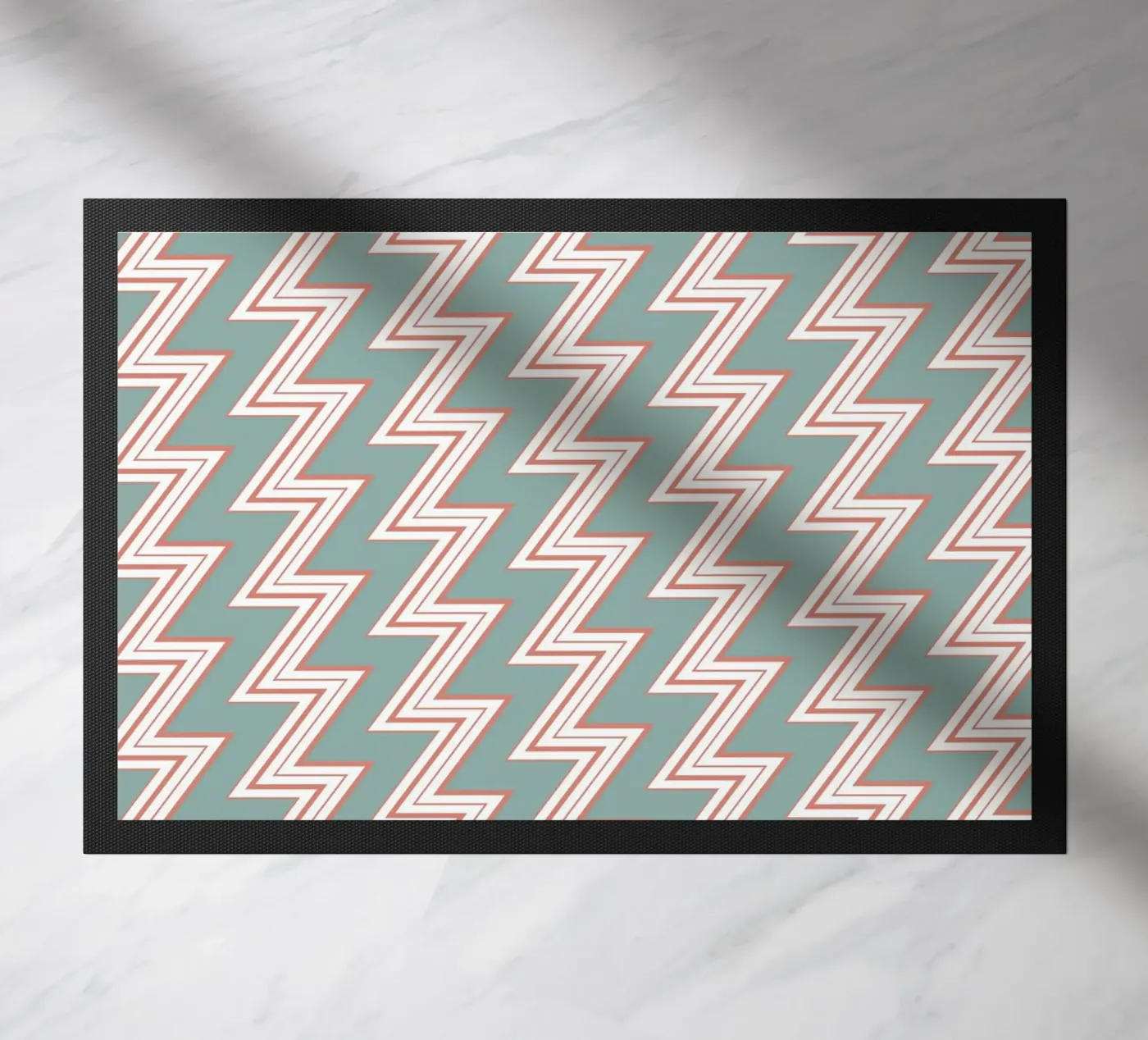 Zigzag Pattern #6 Fußmatte von kathrinmay