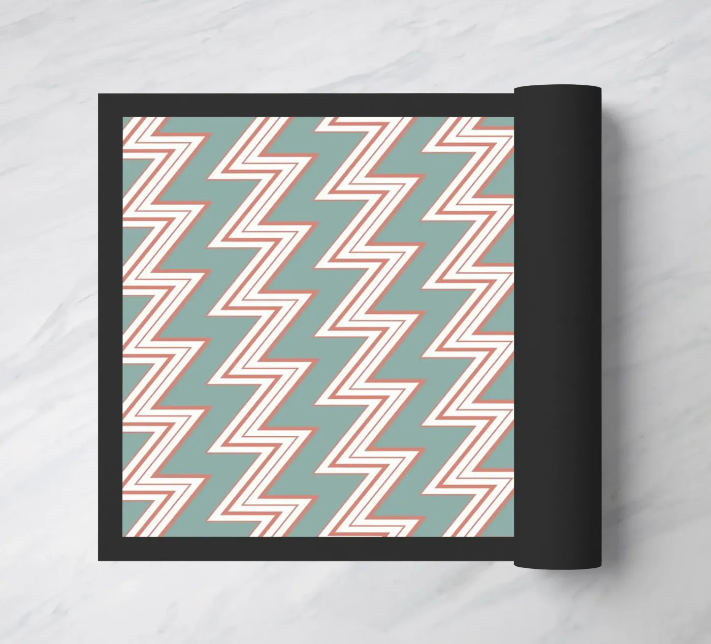 Zigzag Pattern #6 Fußmatte von kathrinmay