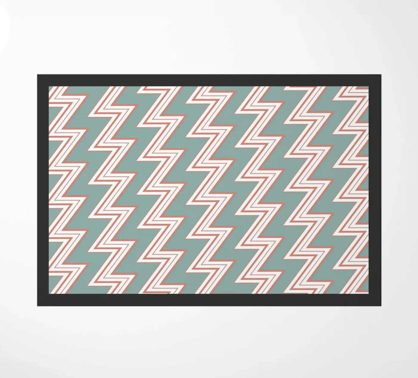 Zigzag Pattern #6 Fußmatte von kathrinmay