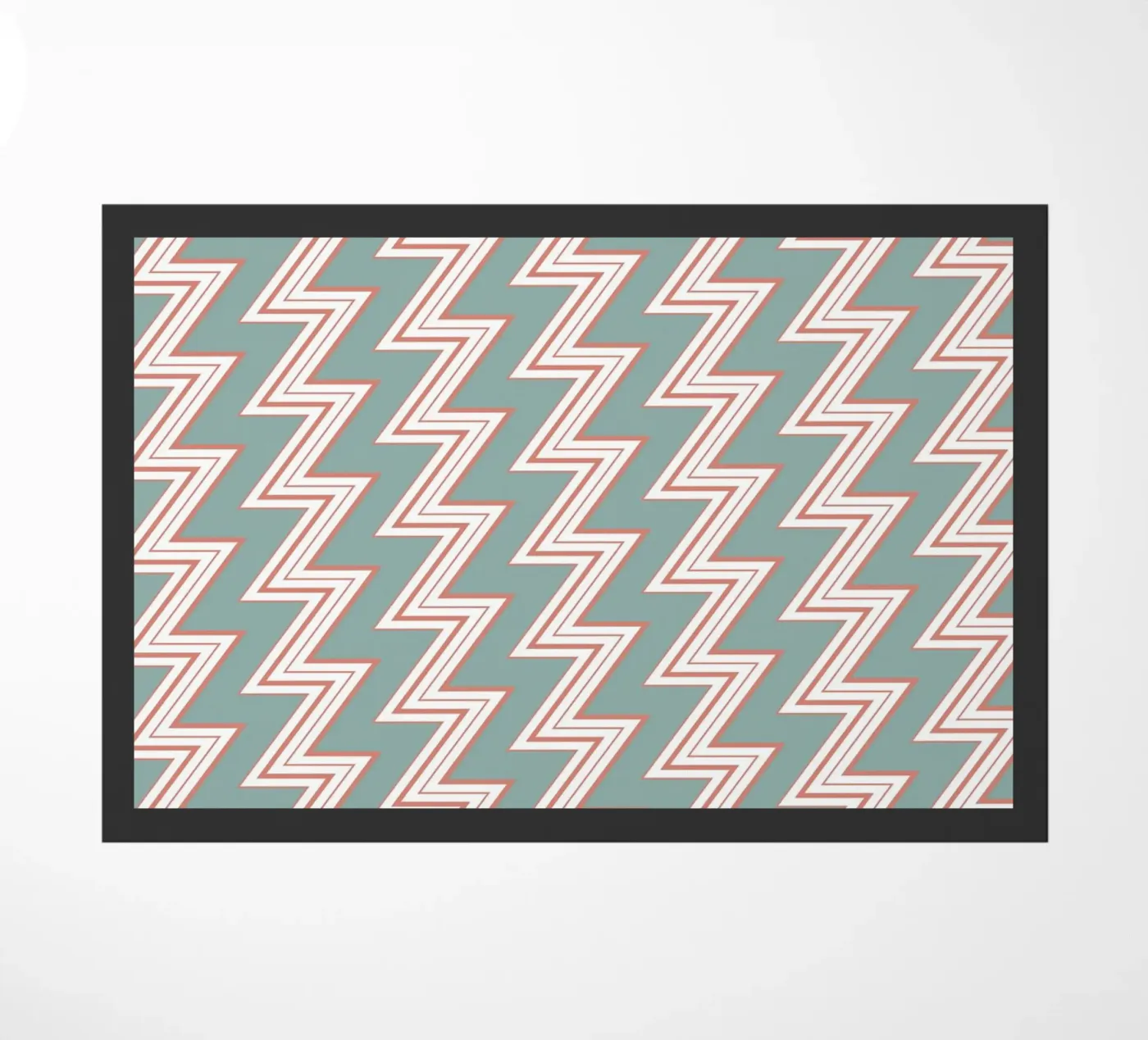 Zigzag Pattern #6 Fußmatte von kathrinmay