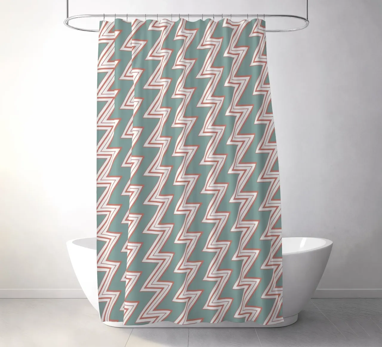 Zigzag Pattern #6 tenda da doccia da kathrinmay