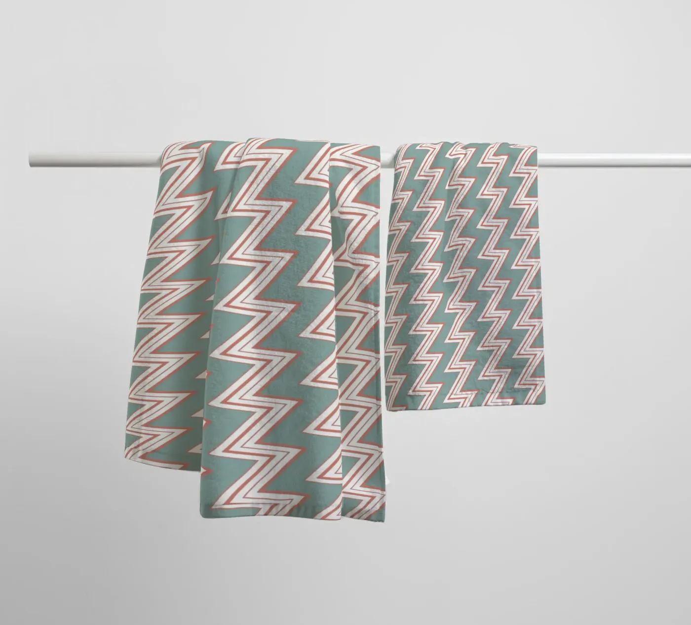 Zigzag Pattern #6 badhanddoek van kathrinmay