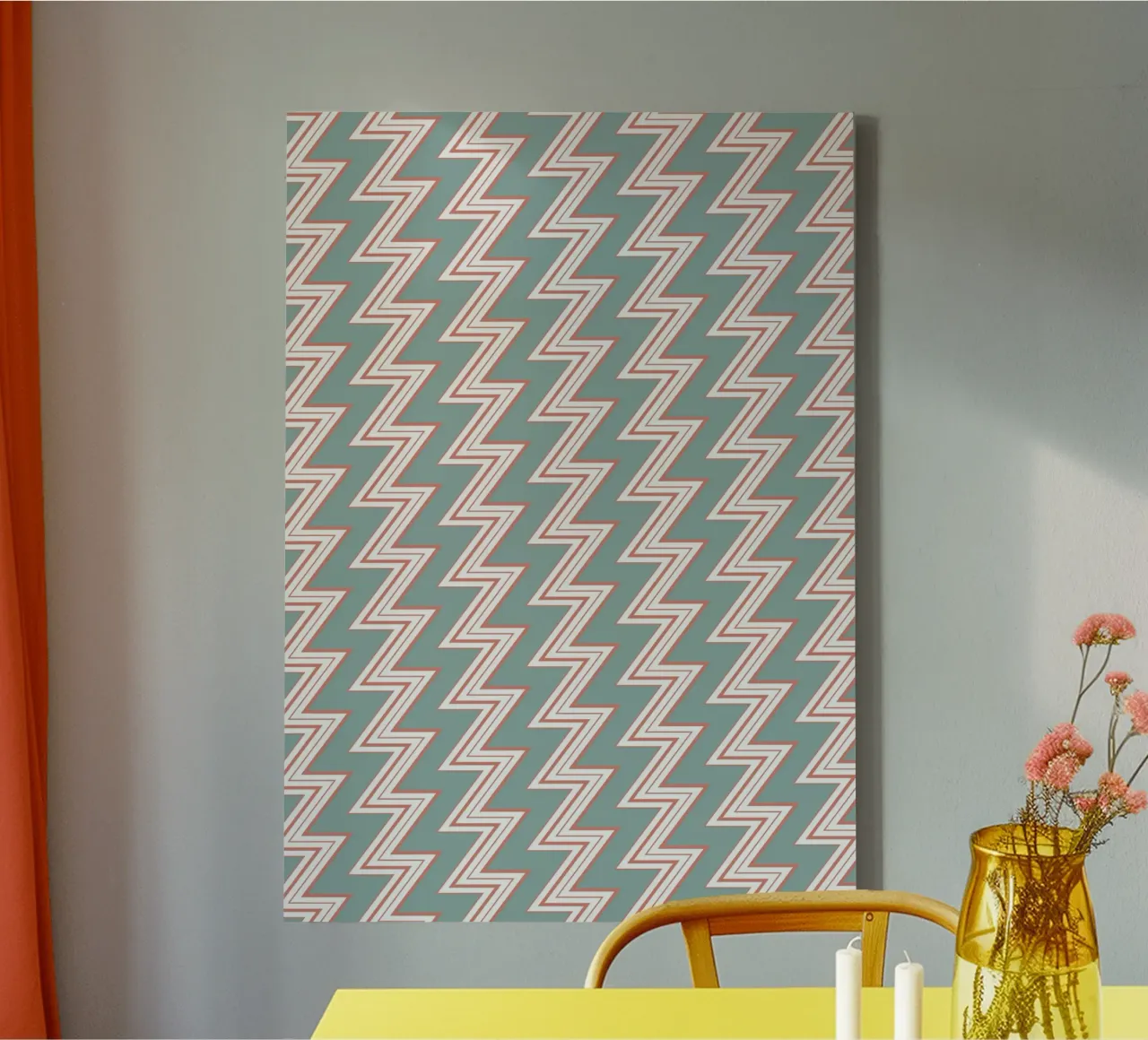Zigzag Pattern #6 canvas by kathrinmay