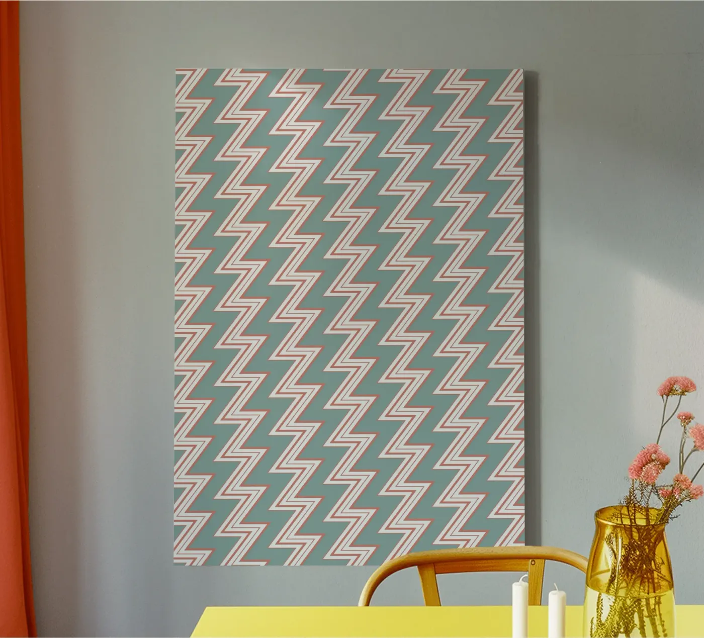 Zigzag Pattern #6 Leinwand von kathrinmay