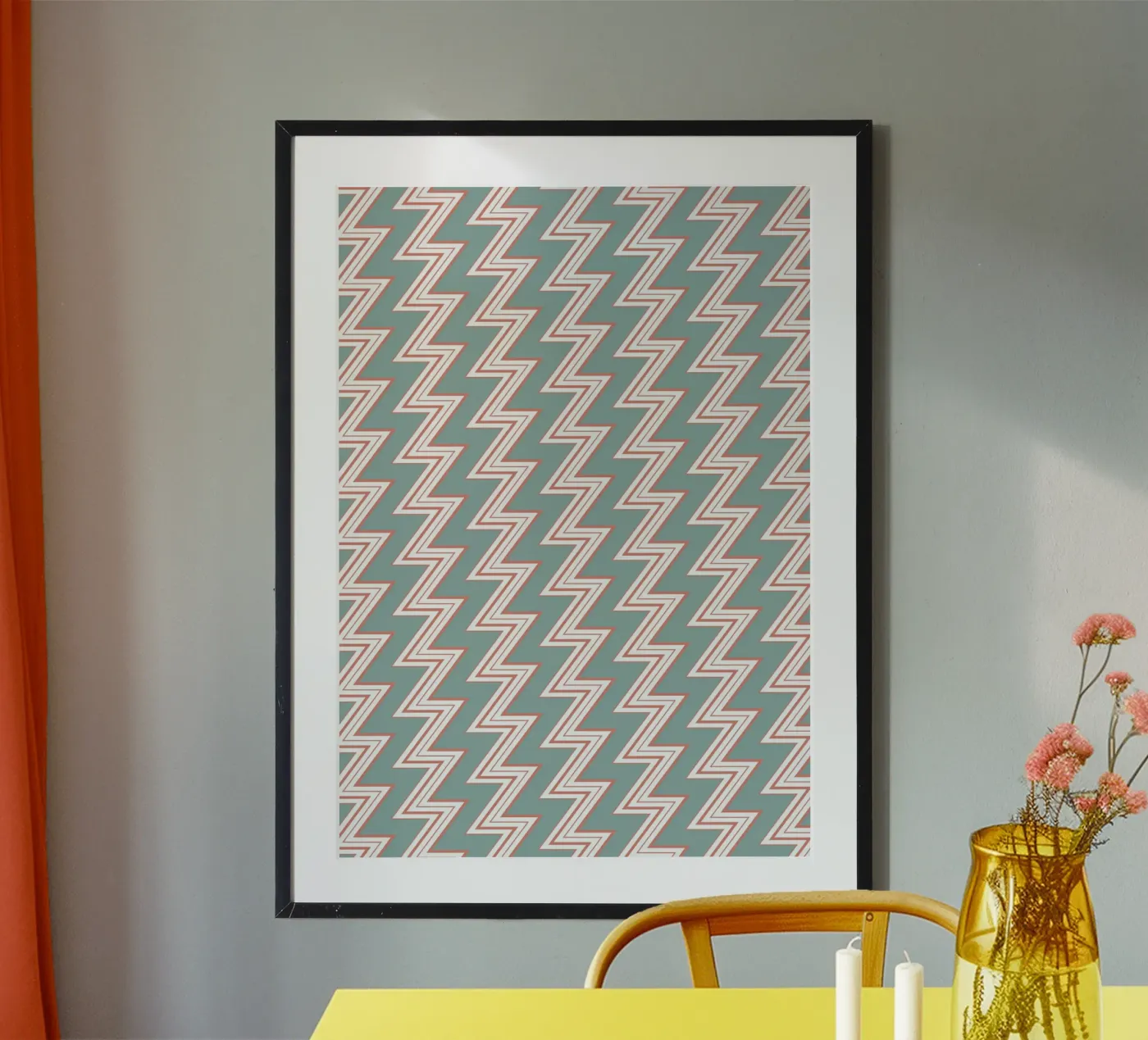 Zigzag Pattern #6 poster van kathrinmay