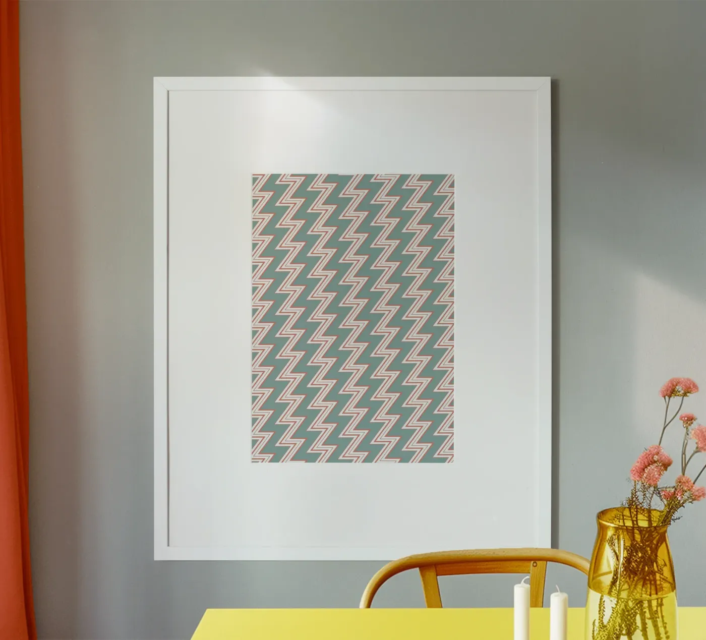 Zigzag Pattern #6 poster van kathrinmay