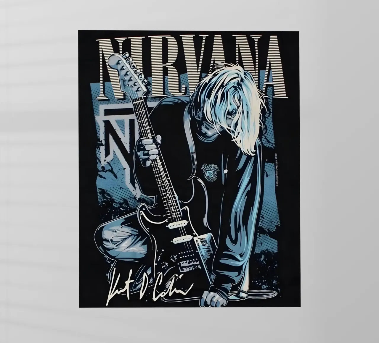 Nirvana vintage pellicola backlit da vintage