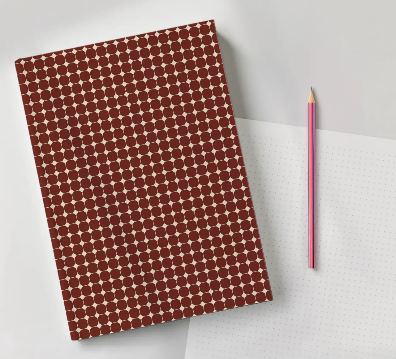 Square Pattern #1 notebook by kathrinmay