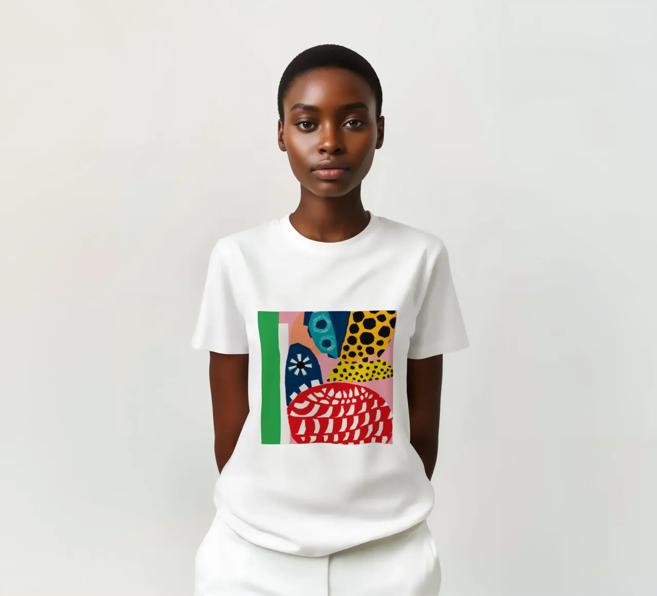 Abstract Pattern Collision t-shirt by Kala Martir