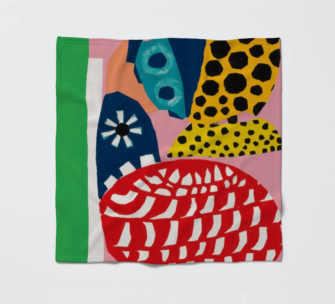 Abstract Pattern Collision fleece blanket by Kala Martir