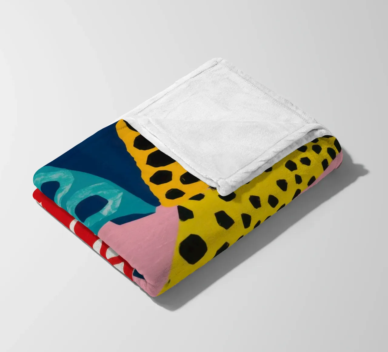 Abstract Pattern Collision fleece blanket by Kala Martir