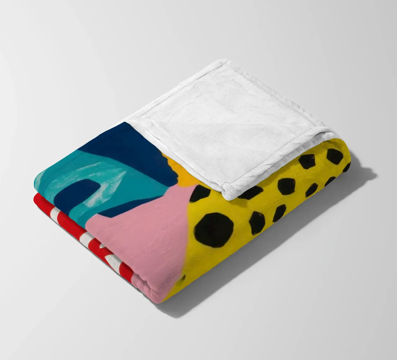 Abstract Pattern Collision fleece blanket by Kala Martir