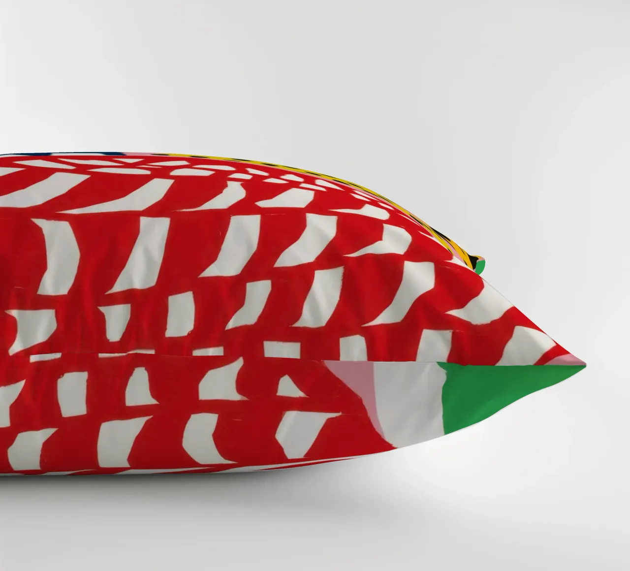 Abstract Pattern Collision decorative cushion by Kala Martir