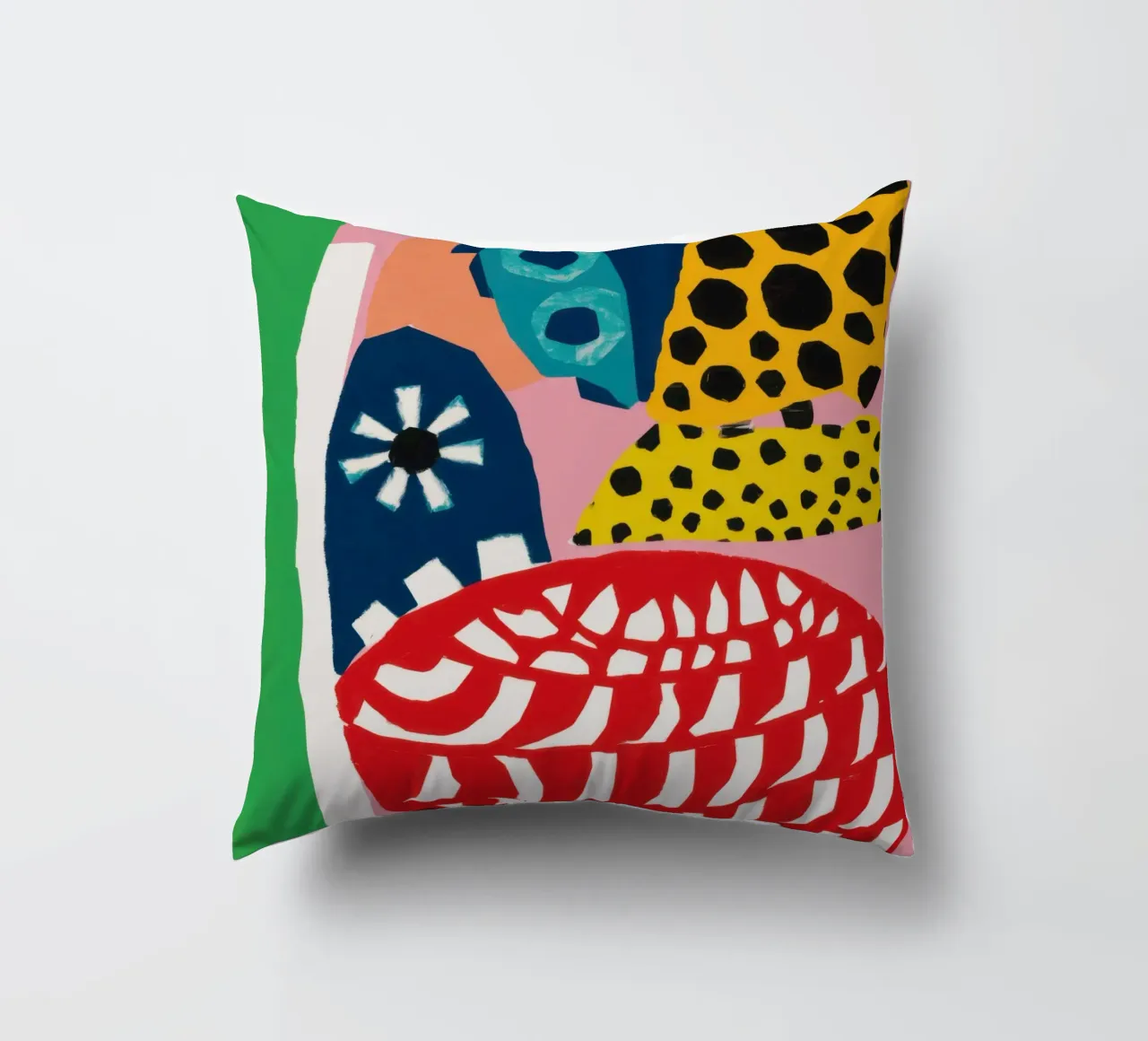 Abstract Pattern Collision decorative cushion by Kala Martir