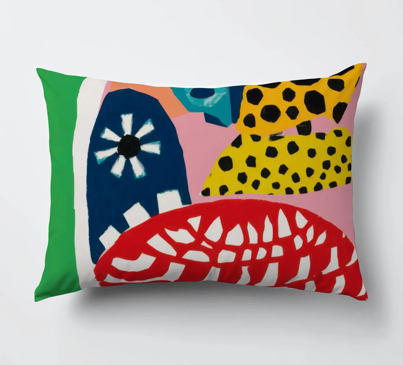 Abstract Pattern Collision decorative cushion by Kala Martir