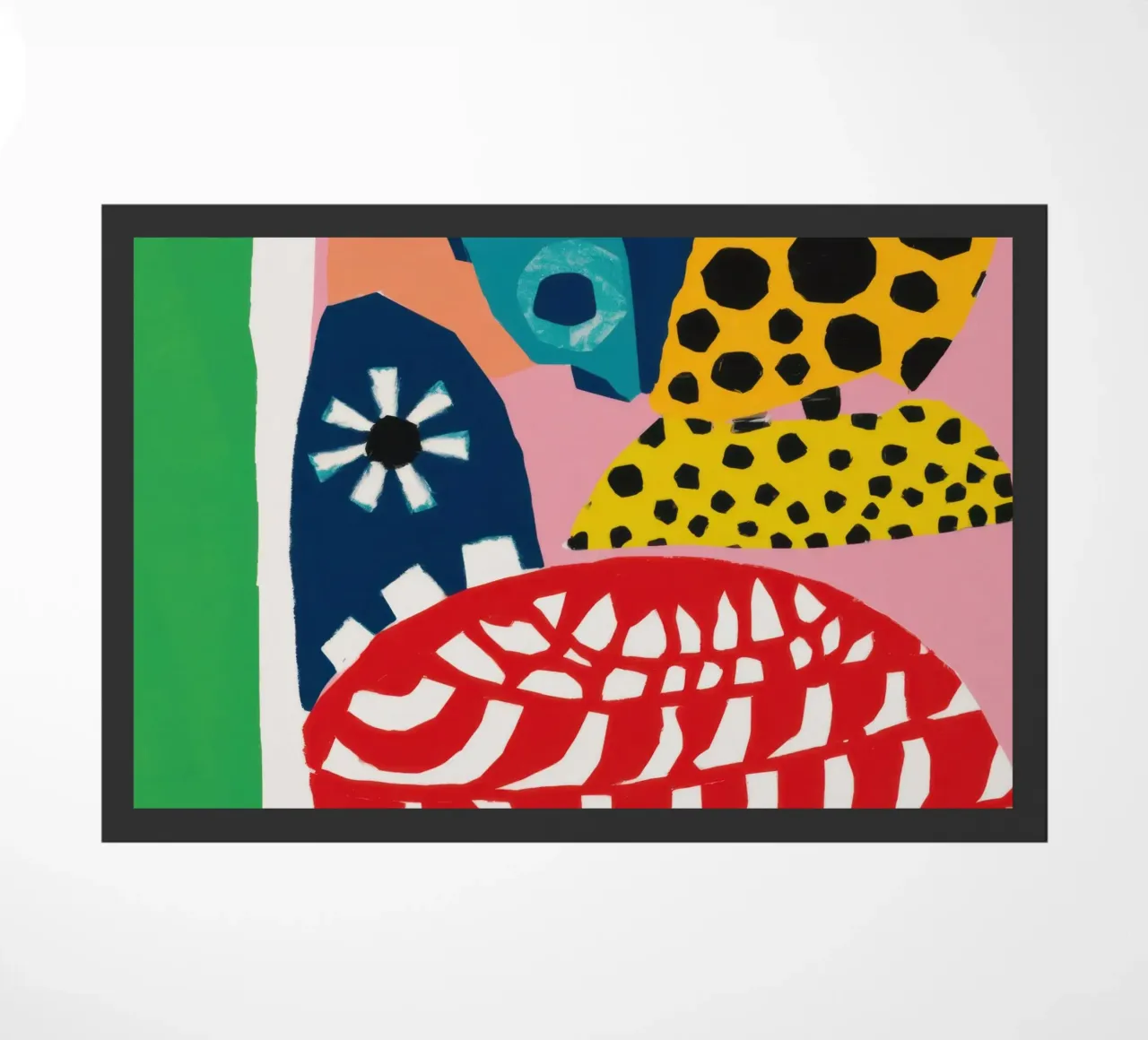 Abstract Pattern Collision doormat by Kala Martir