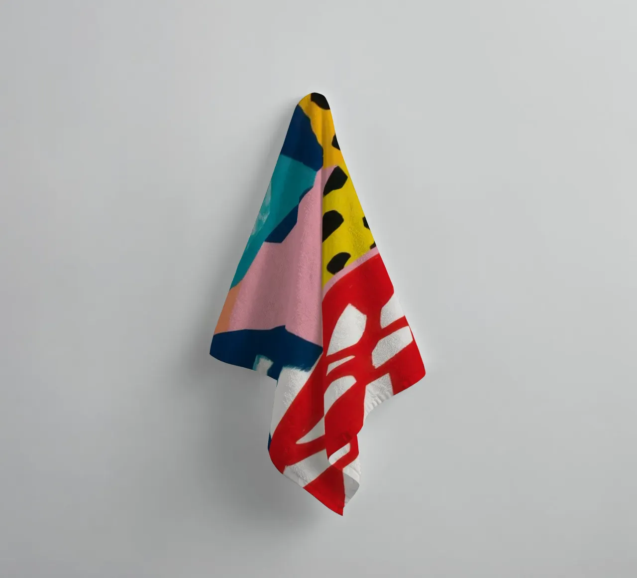 Abstract Pattern Collision towel by Kala Martir