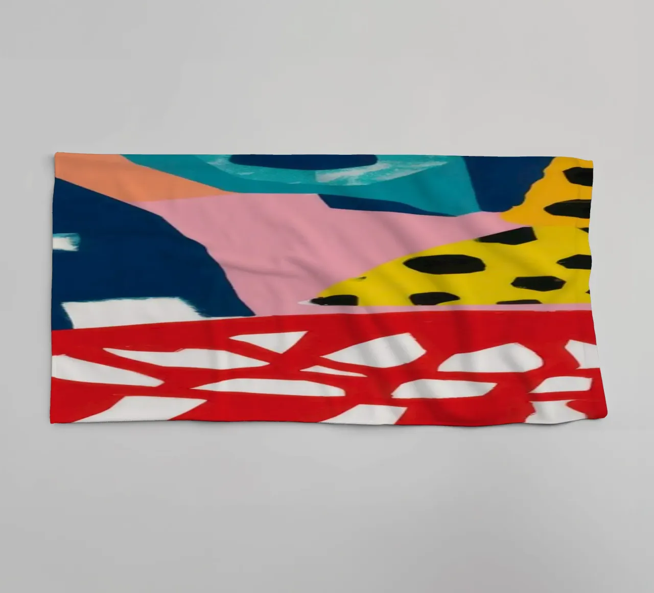 Abstract Pattern Collision towel by Kala Martir