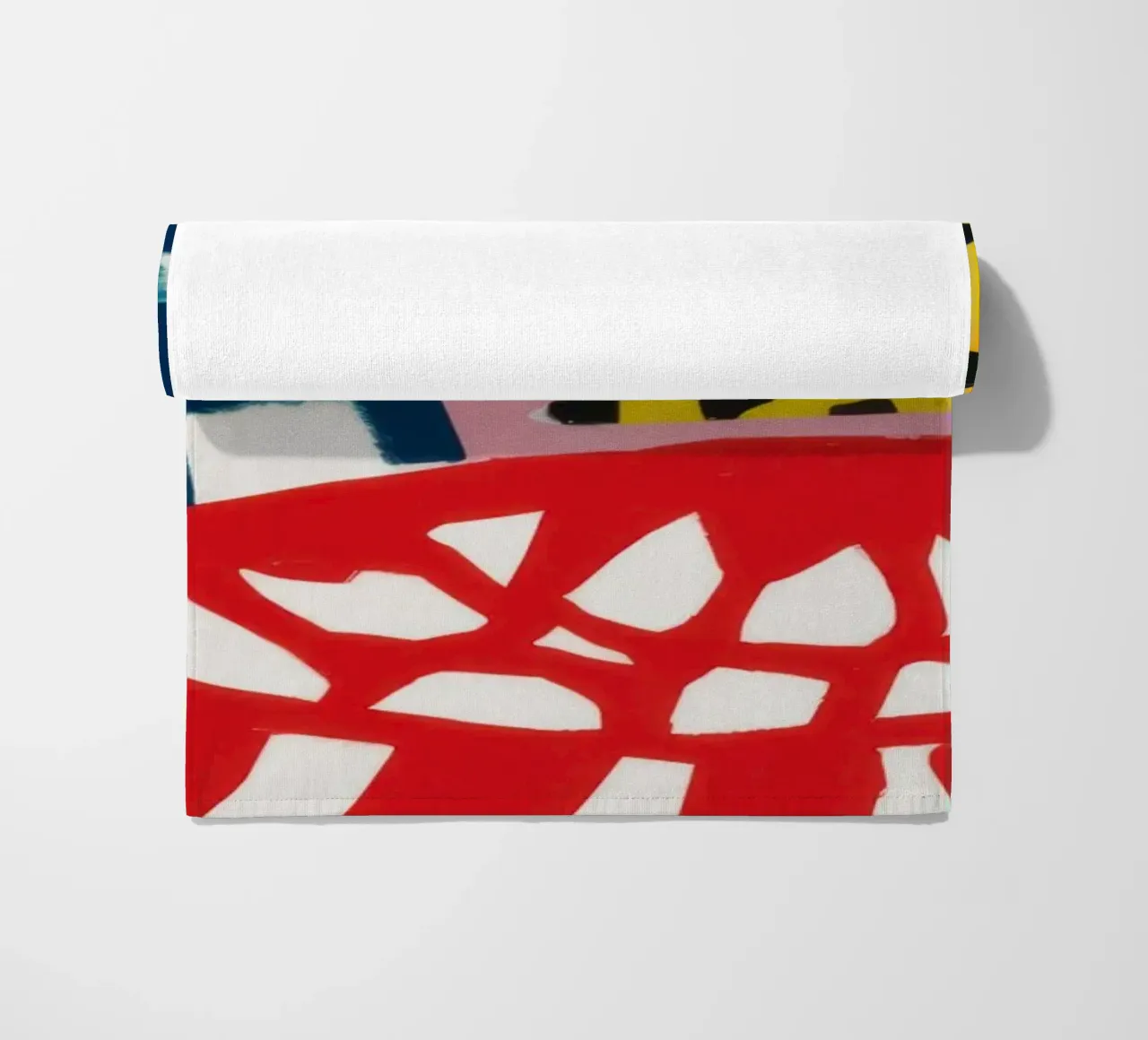 Abstract Pattern Collision beach towel by Kala Martir