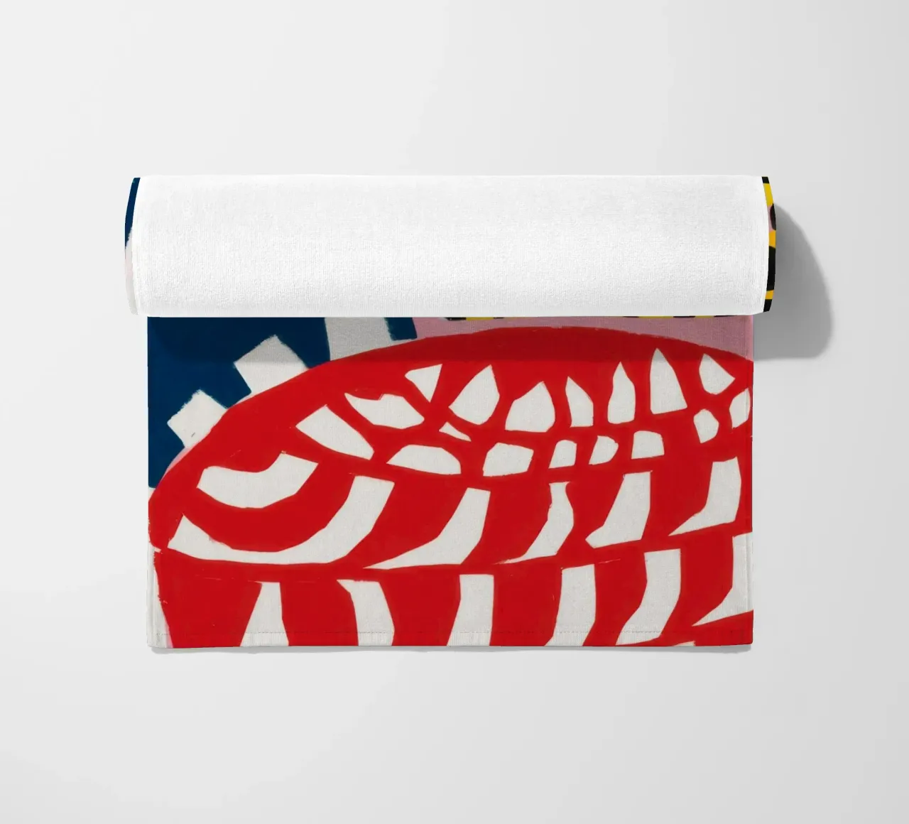 Abstract Pattern Collision beach towel by Kala Martir