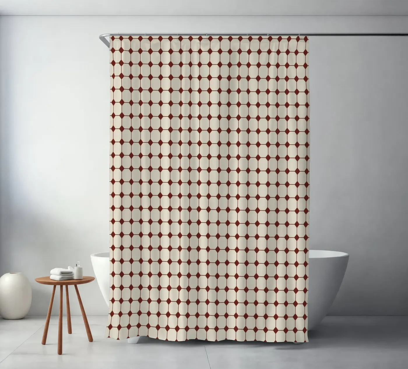 Square Pattern #2 Duschvorhang von kathrinmay