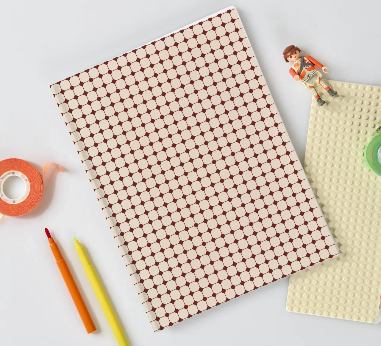 Square Pattern #2 notebook by kathrinmay