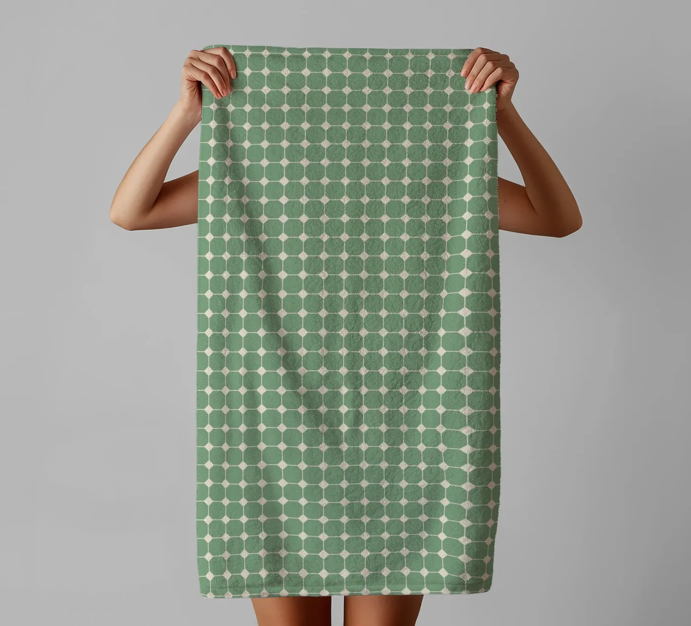 Square Pattern #3 serviette de bain de kathrinmay
