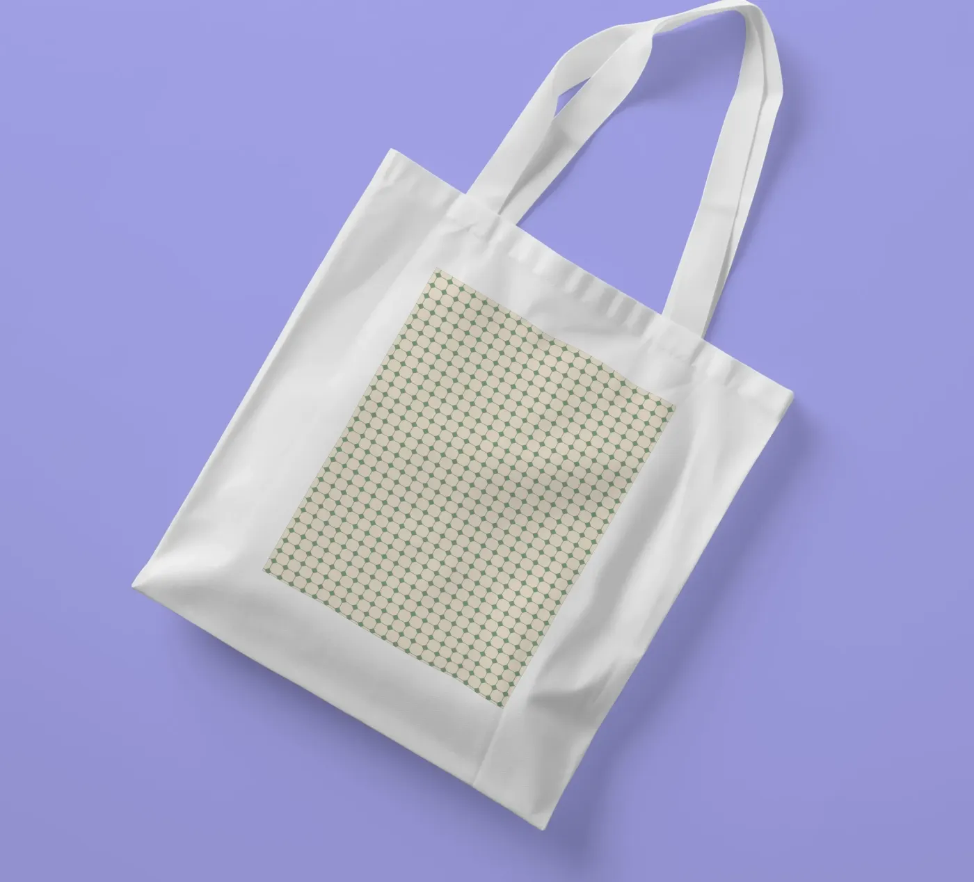 Square Pattern #4 jute draagtas van kathrinmay