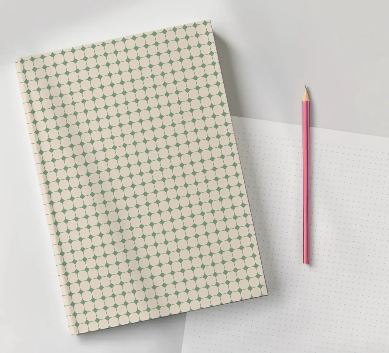 Square Pattern #4 notebook by kathrinmay