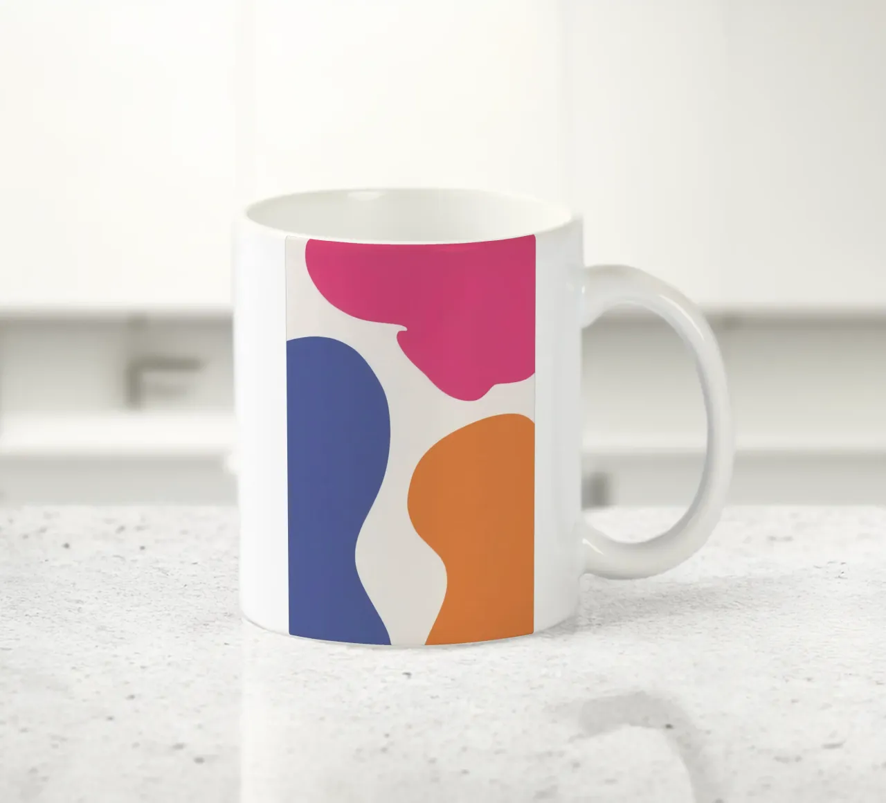 Astrazione a tre forme tazza in ceramica da Kala Martir