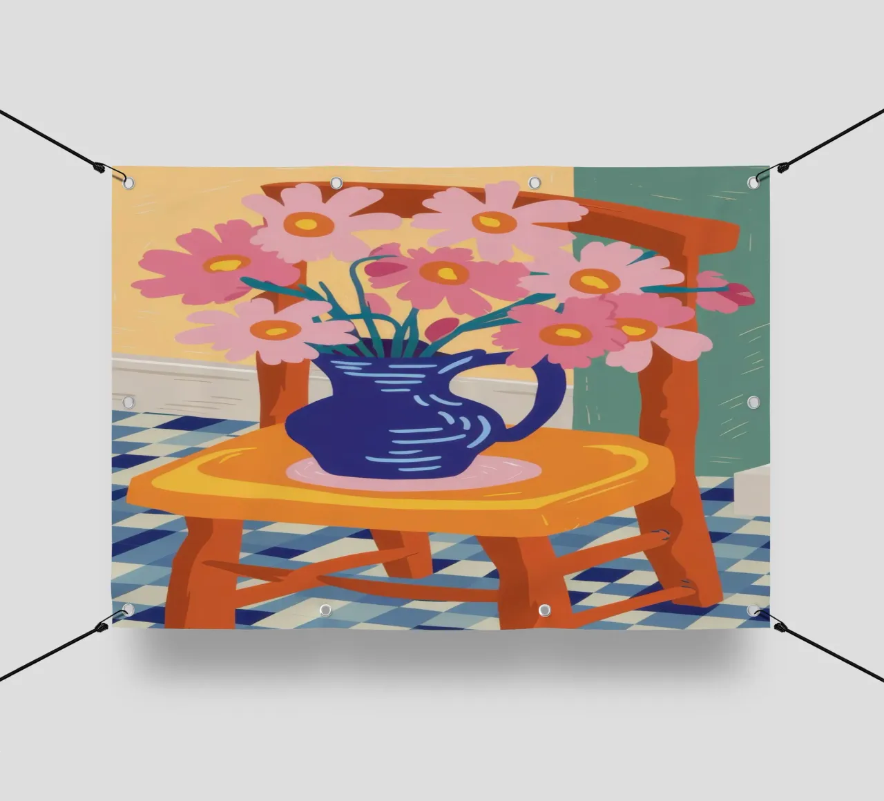 Sedia a fiori Stillness telo in pvc da Kala Martir